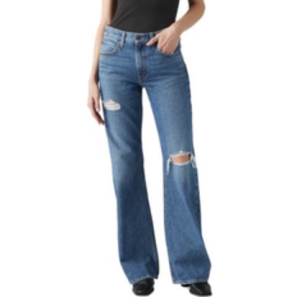 Levi's Denim - LEVIS premium baggy bootcut distressed jeans size 27